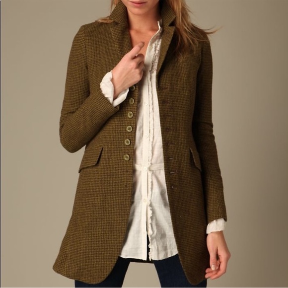 Free People Jackets & Blazers - Free People Y2K Boyfriend Woolie Houndstooth Jacket